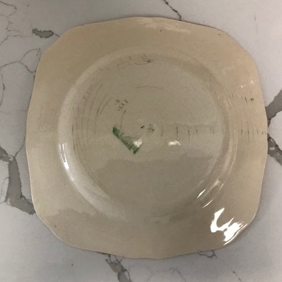 Vintage H & K Tunstall China Porcelain Square Luncheon 9” Salad Cake Plate - Picture 2 of 6